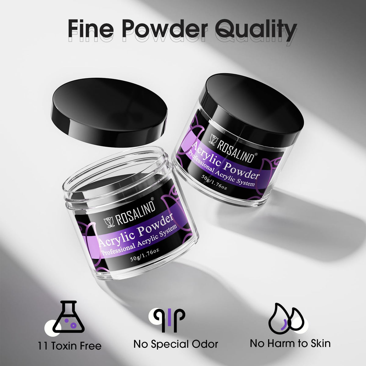 Rosalind nail carving powder container studio shot