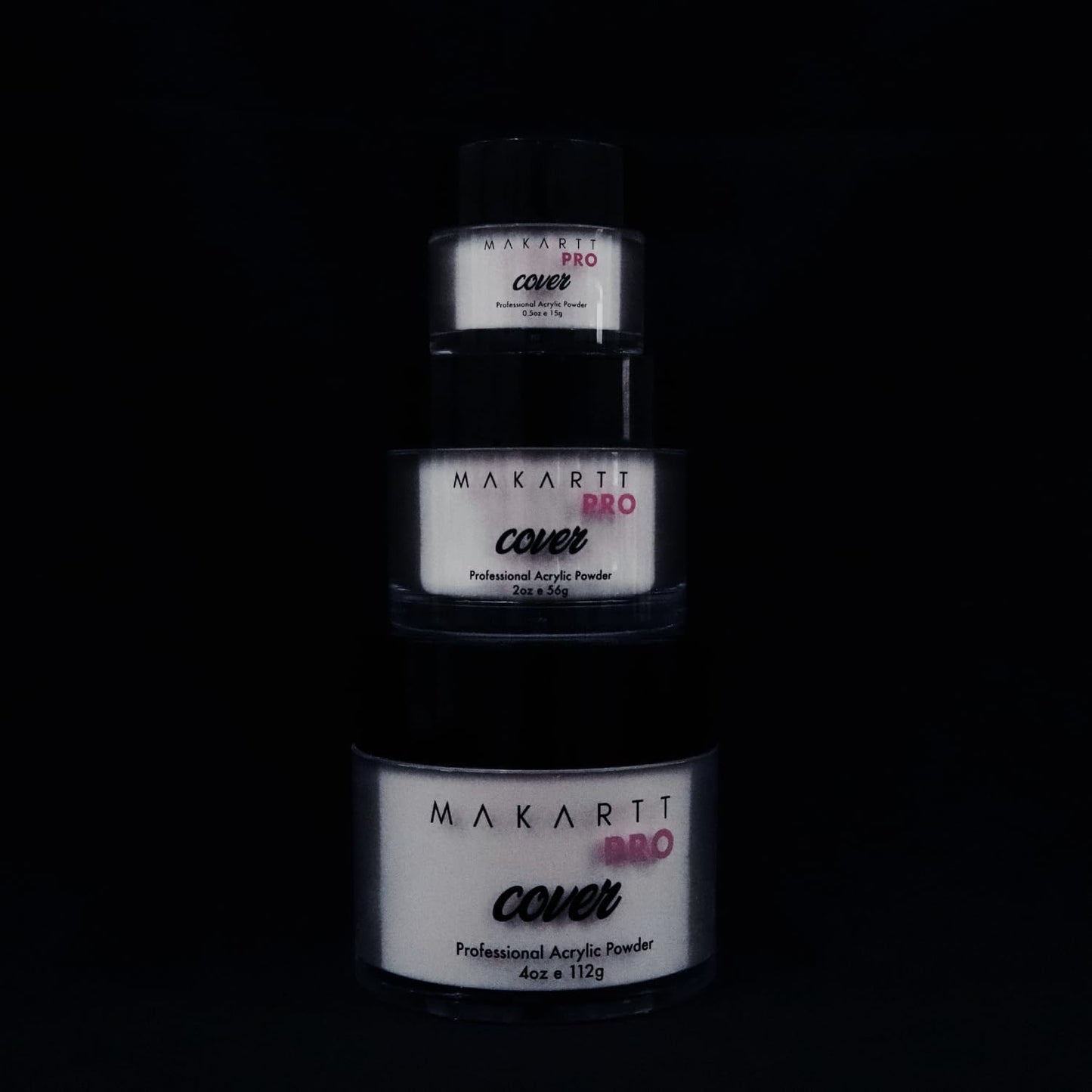 Detailed label view of MakarttPro Rose Petal acrylic powder for salon use