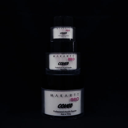 Detailed label view of MakarttPro Rose Petal acrylic powder for salon use