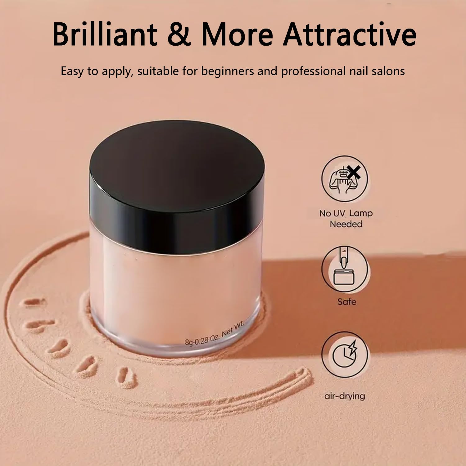 Professional acrylic nail powder for extensions