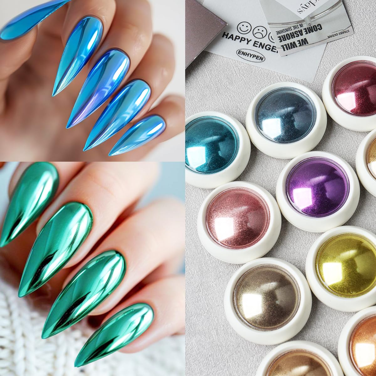 Sutozmiwe nail art powder kit for DIY manicures