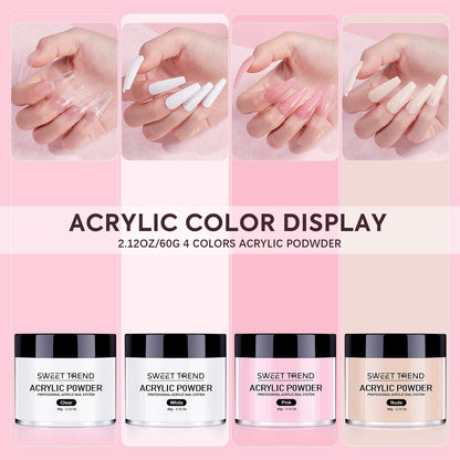 High quality acrylic nail powder set by Sweet Trend