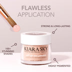 Kiara Sky 2 Ounces acrylic powder packaging close up