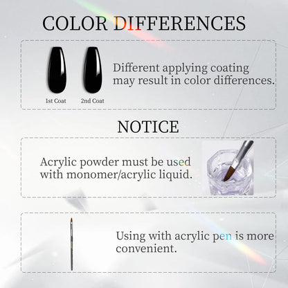 Rosalind nail acrylic powder jar branding and packaging details