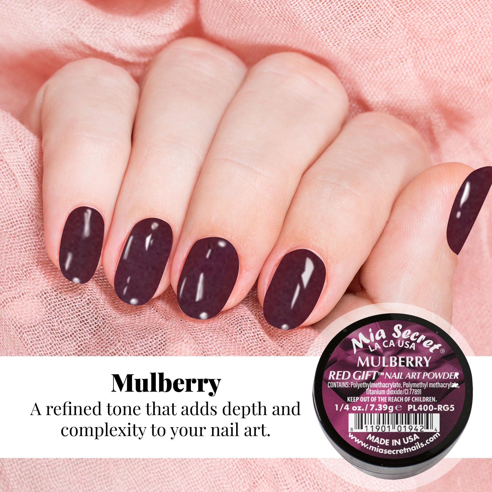 Mia Secret Red Gift collection shades arranged for manicure