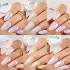 Legnails pearlescent nail art glitters swatch demonstration