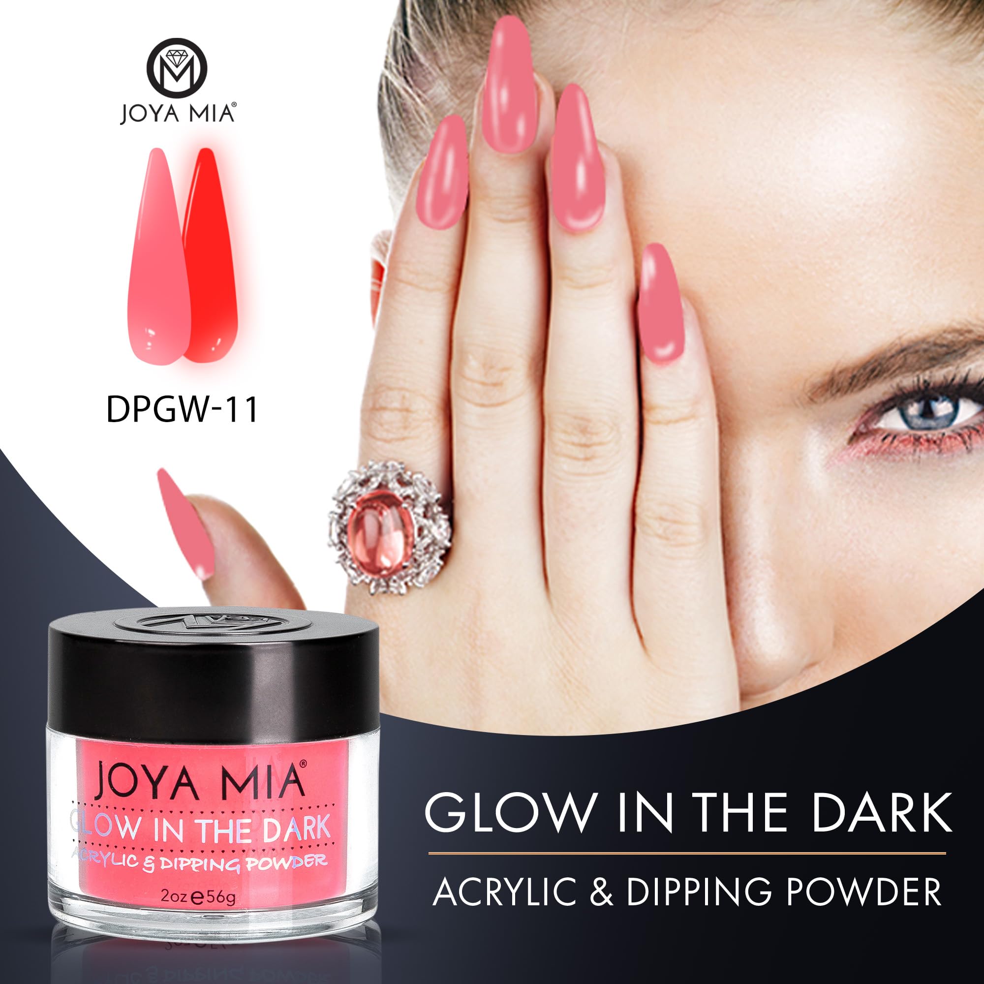 Joya Mia 2 ounce premium nail powder jar container