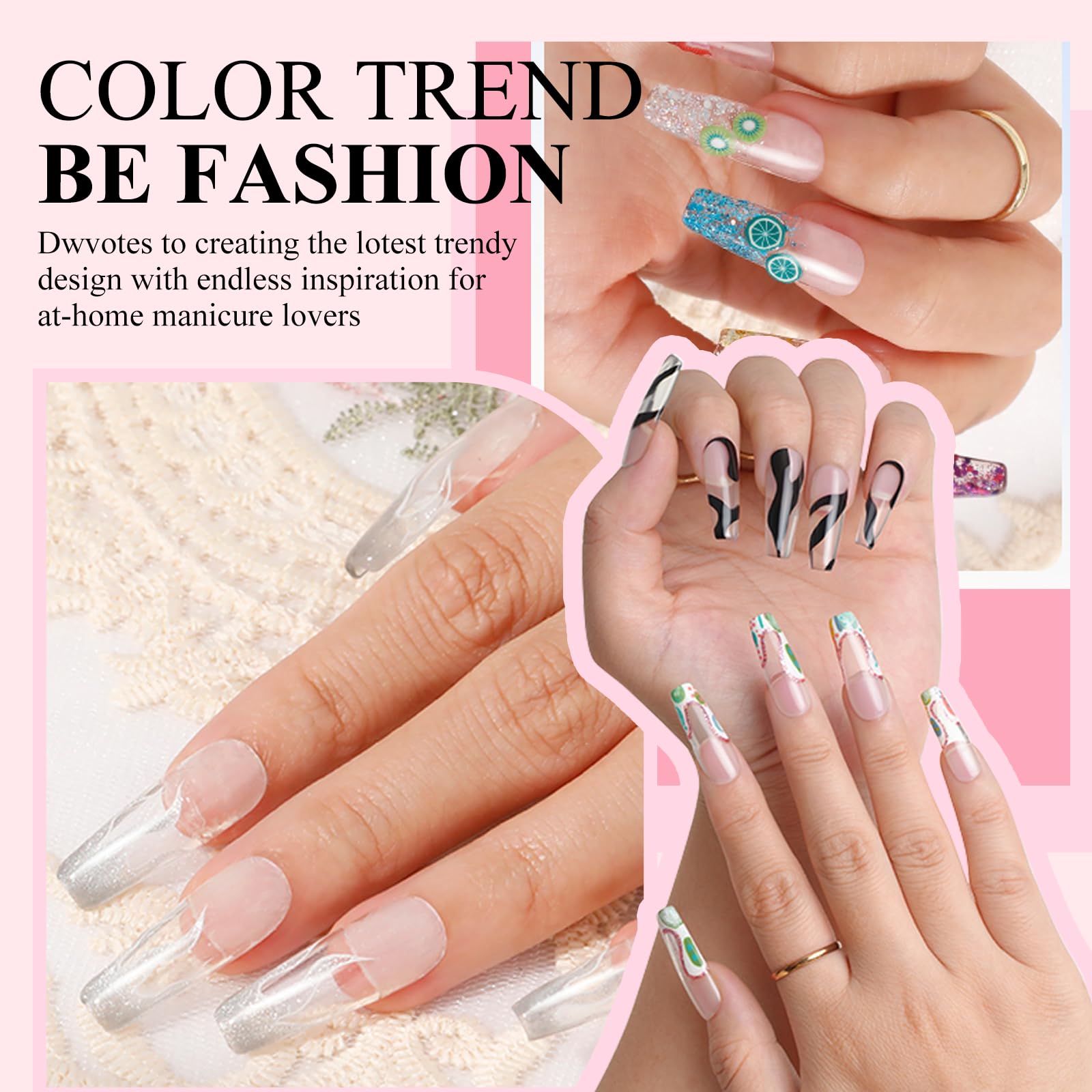 Professional polymer powder for nail extensions in 120g jar