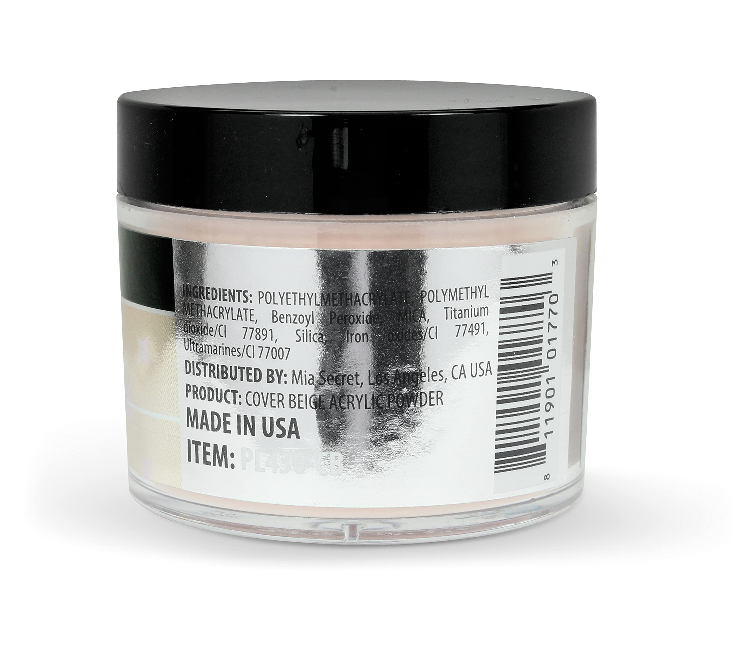 Mia Secret professional two ounce nail sculpting powder container close up