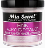 Mia Secret pink clear and white acrylic powder jars
