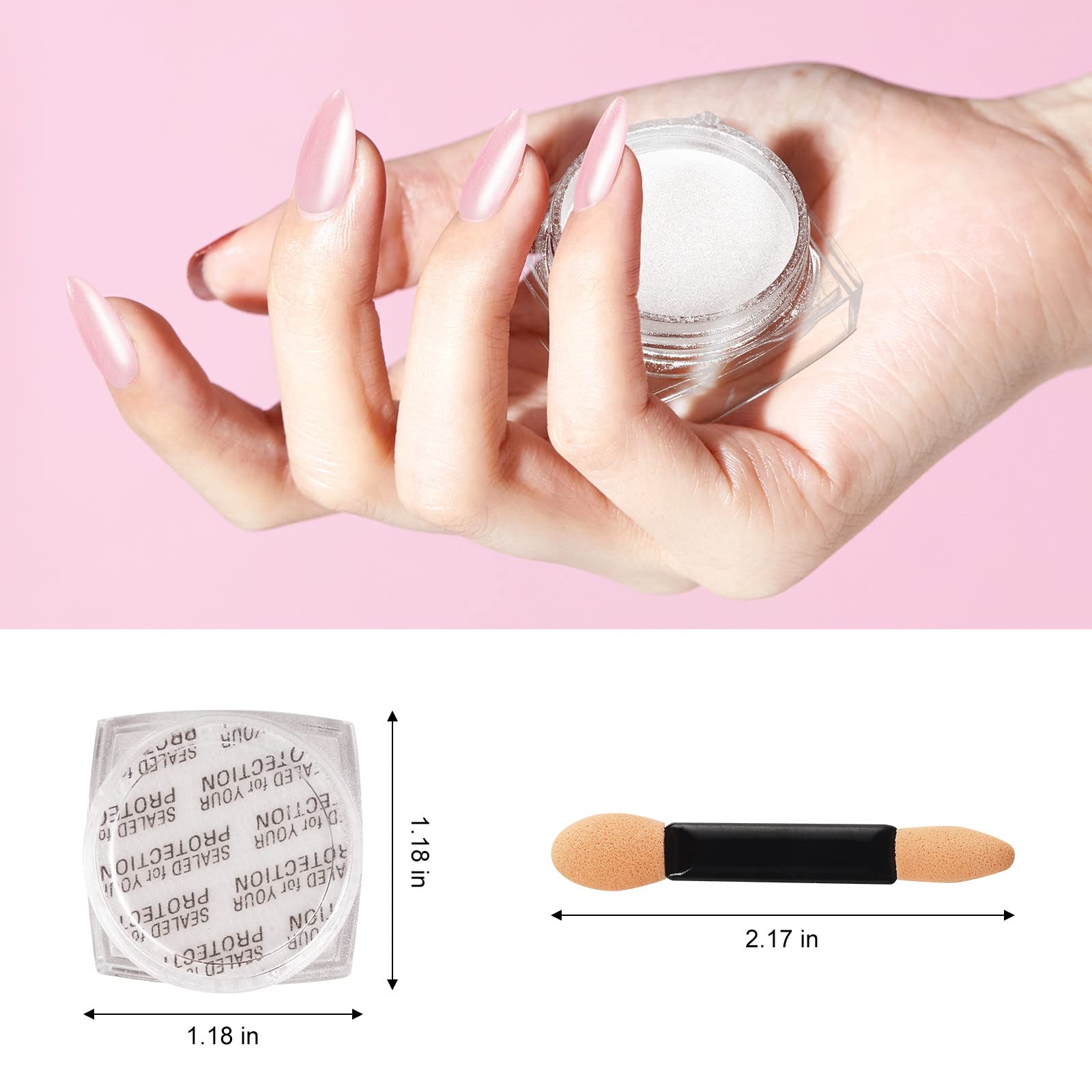 Artdone metallic mirror effect pigment for nail art