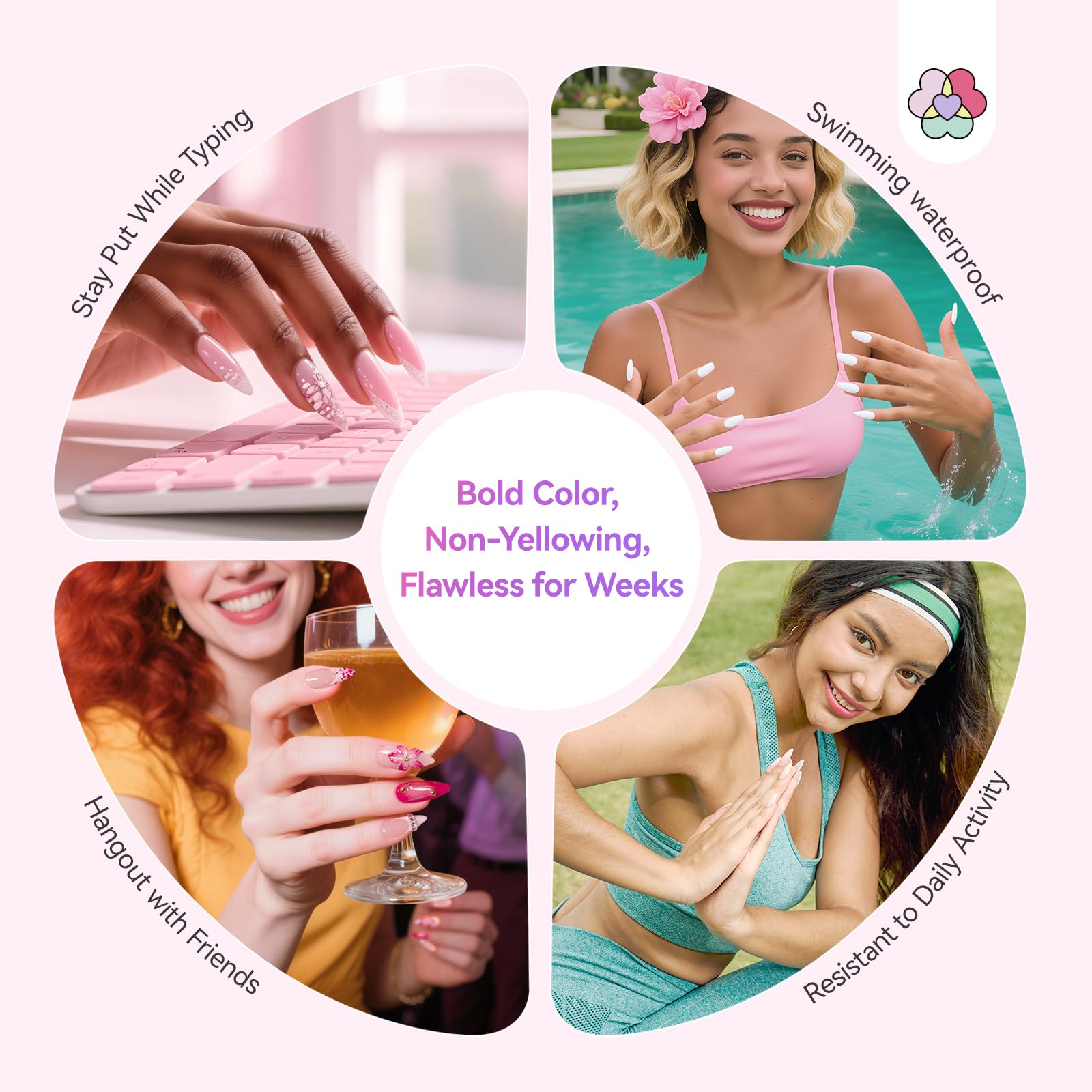 Saviland professional acrylic nail kit for extensions and 3D art.