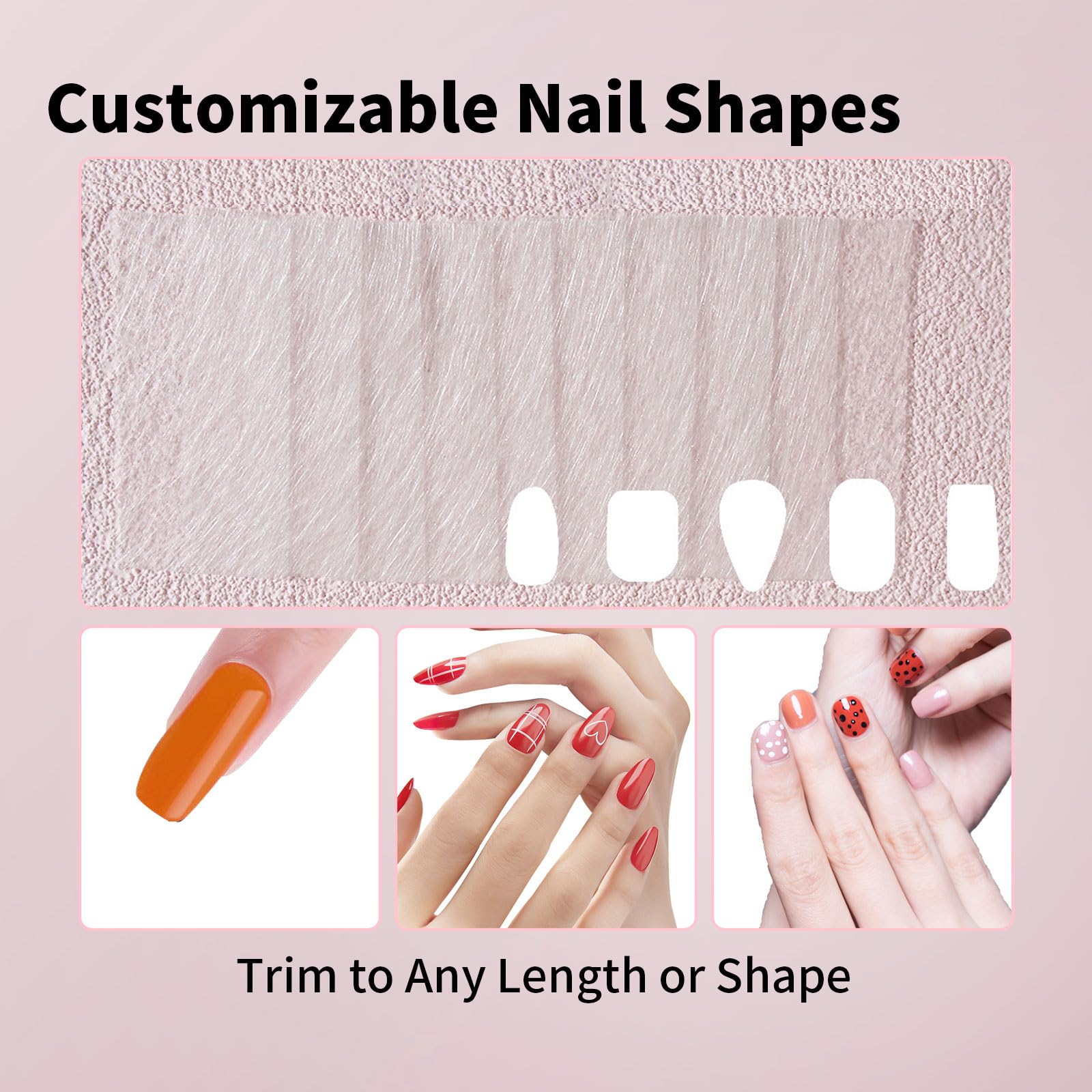 KMYZQDV fiberglass nail extension kit components