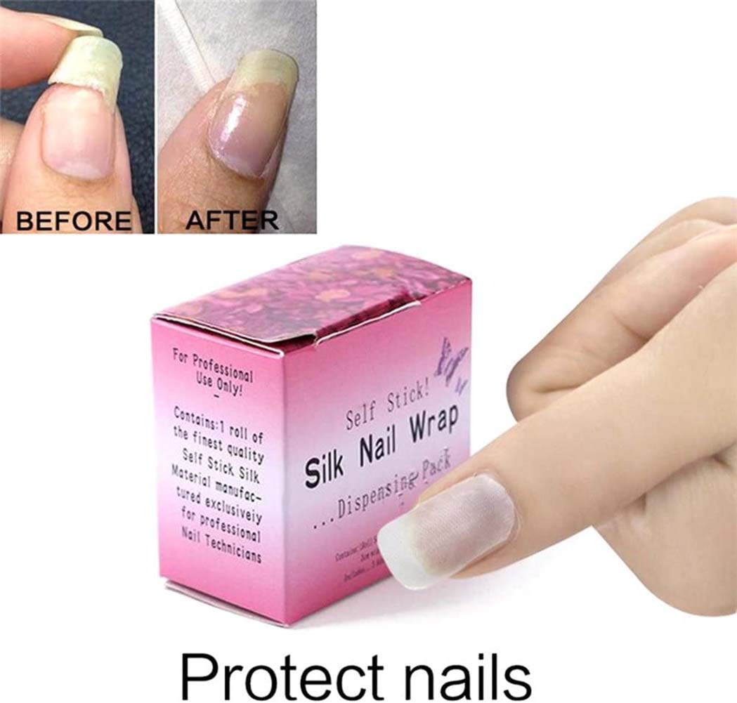 Fiberglass nail extension sticker roll showing mesh texture closeup