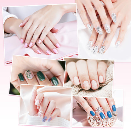Chrontier self stick nail art tool extension wrap dimensions showing width and length details.
