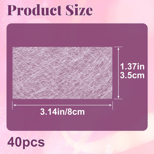 Close up of silk nail wrap material texture