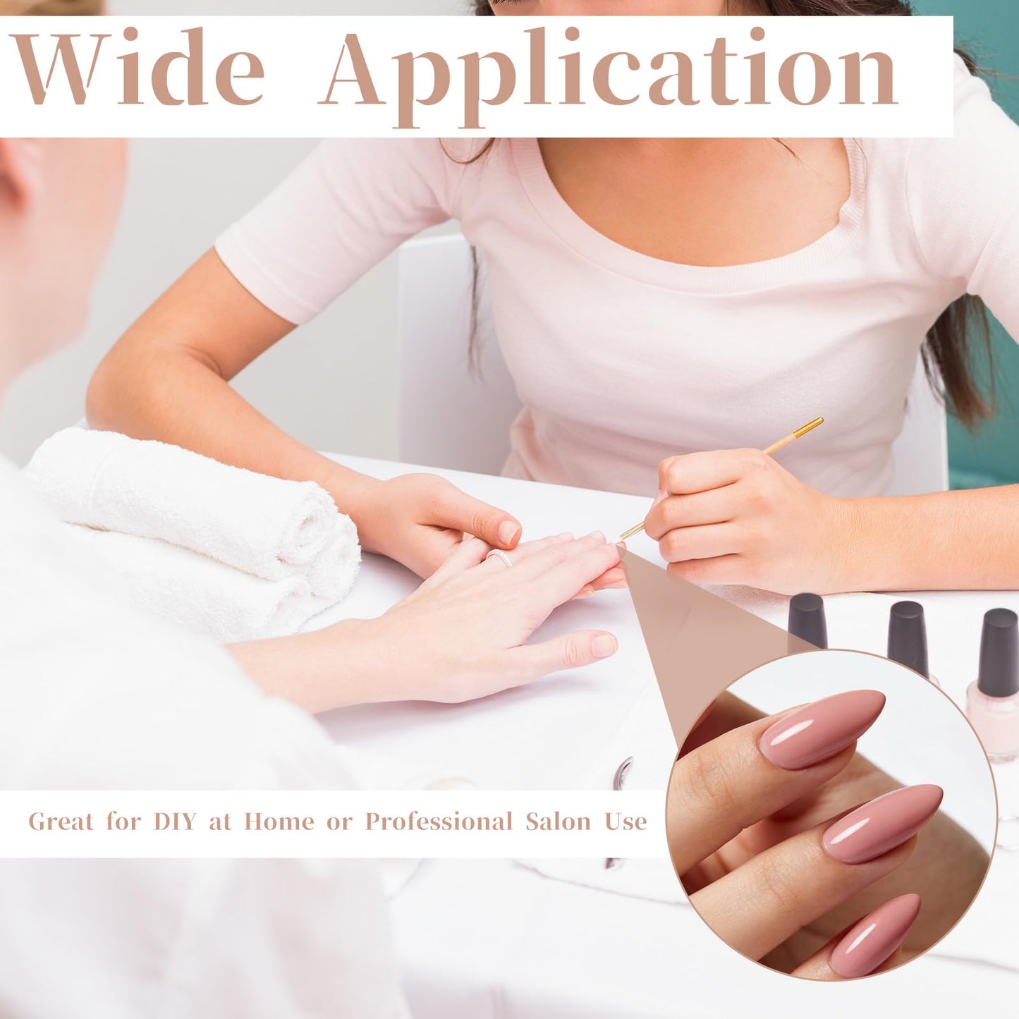 DIY nail extension kit with fiberglass wraps and professional tools