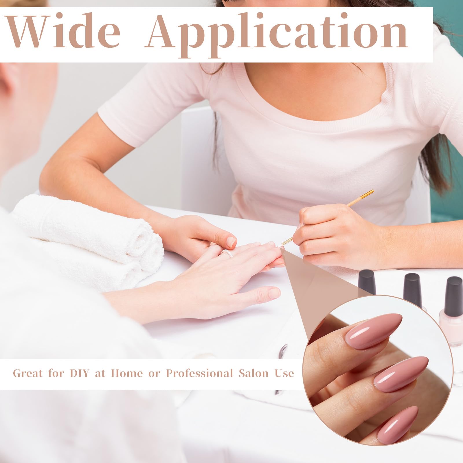 DIY nail extension kit with fiberglass wraps and professional tools