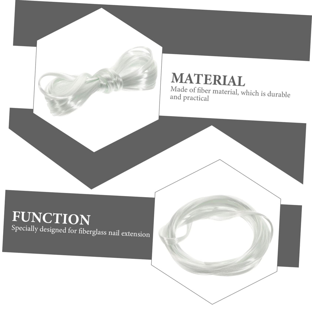 Lurrose false nail extension fiber tool for salon use