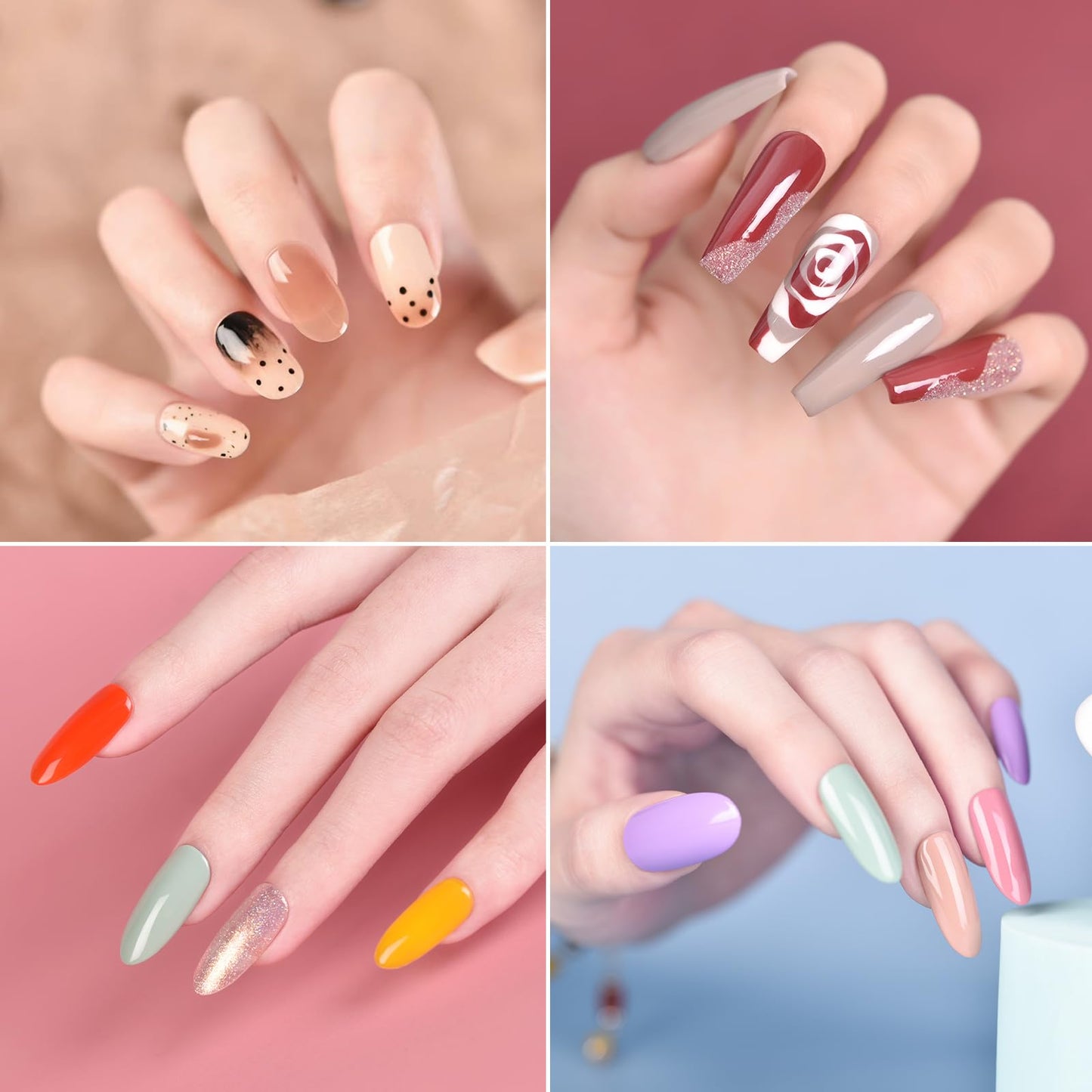 Reinforced nails using silk wrap and UV gel