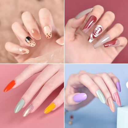 Reinforced nails using silk wrap and UV gel