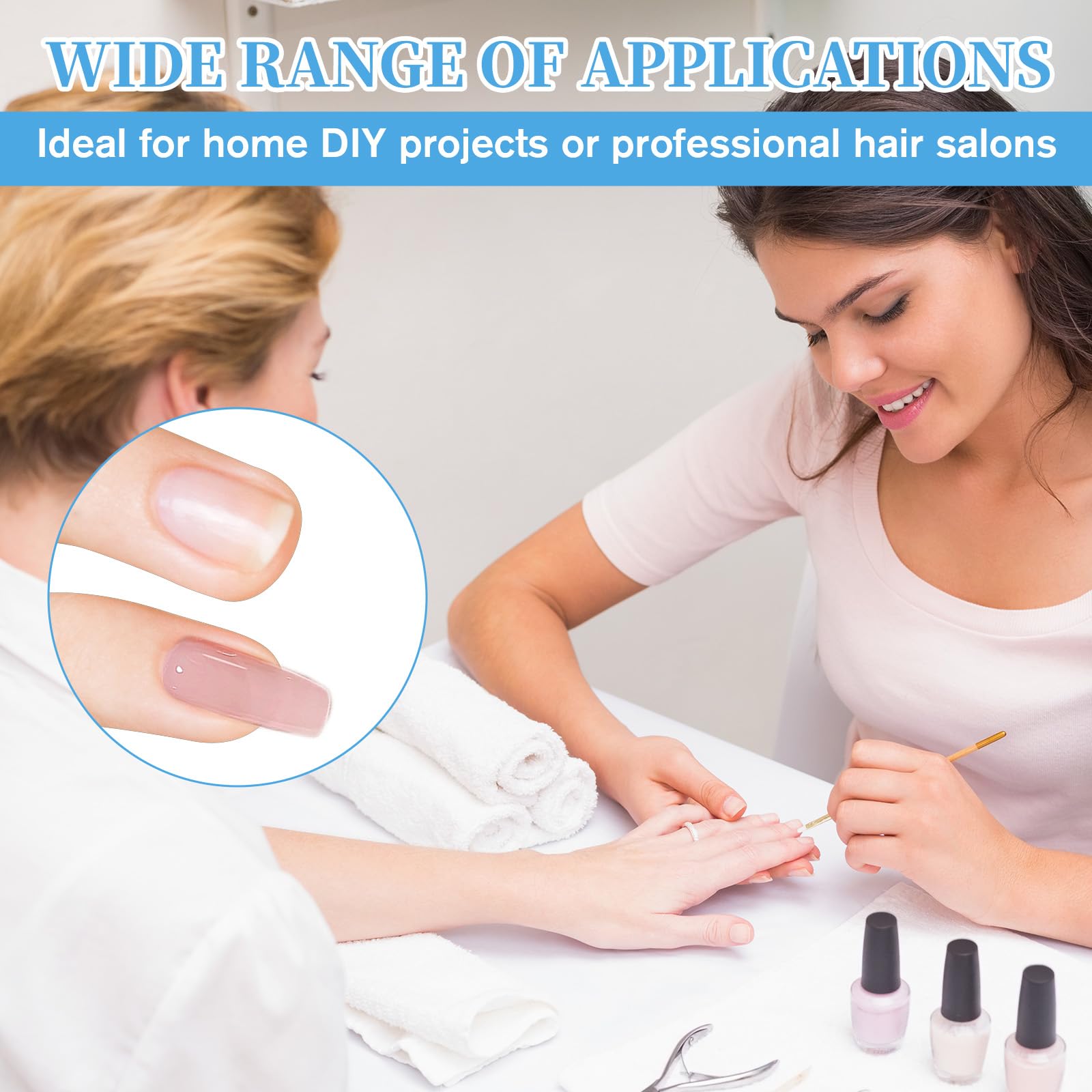 Fiberglass nail extension strips in packaging