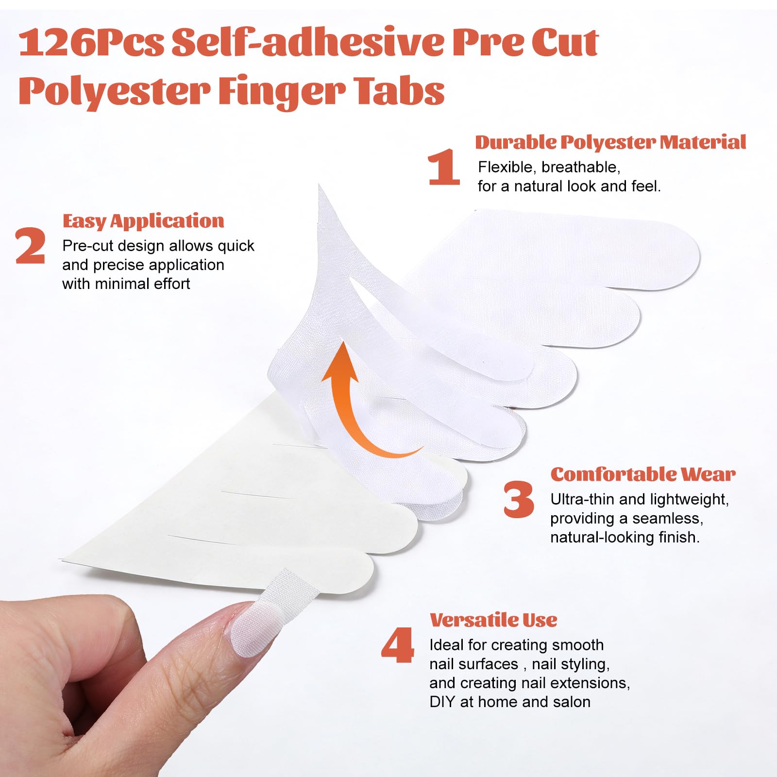 Dopenspi self adhesive nail stickers for home salon
