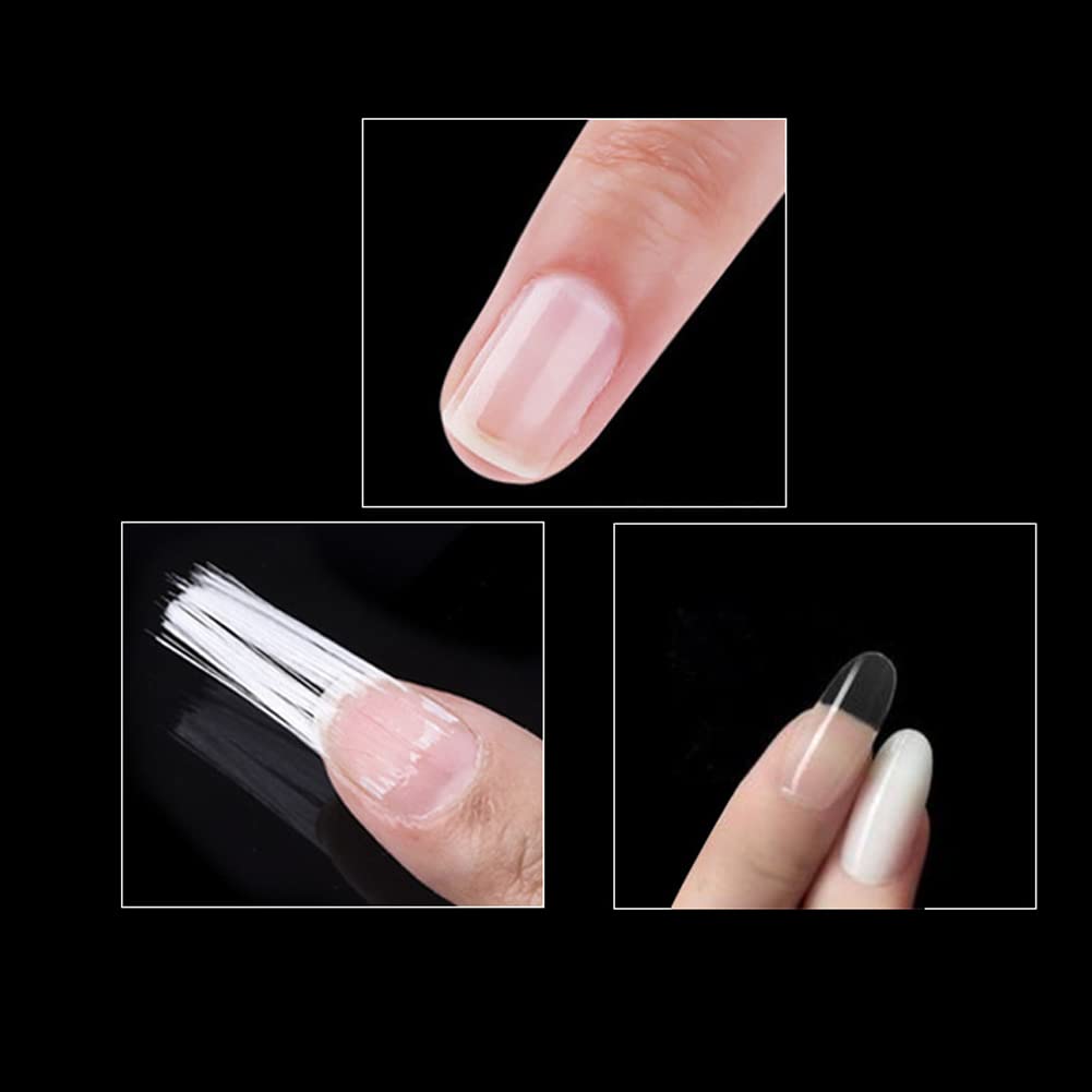 Luzen nail extension tool kit packaging illustrating the durable glass fiber material for acrylic and UV gel nails