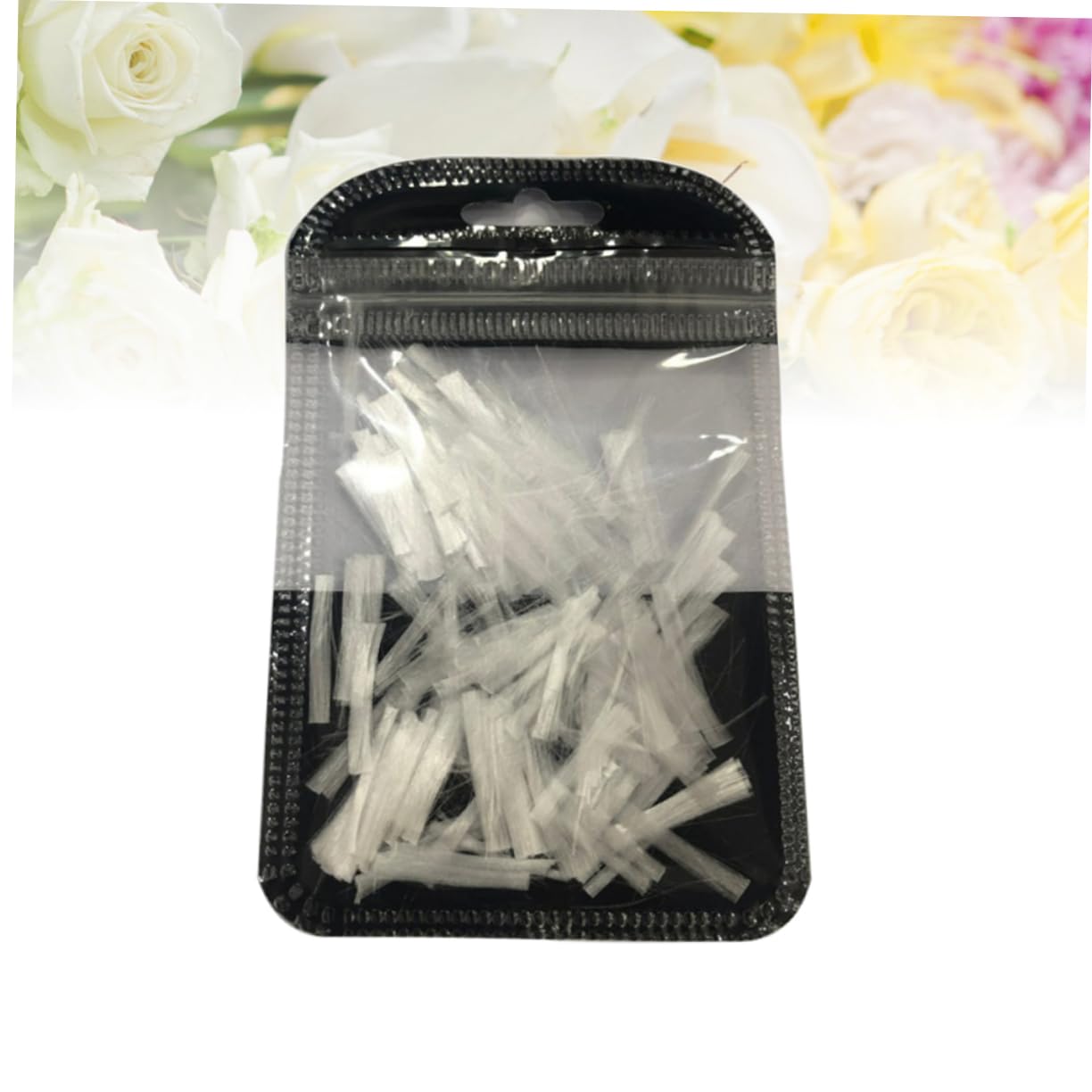 Fiberglass nail extension kit contents spread out