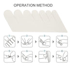 Cut to fit nail wrap strips for split repair