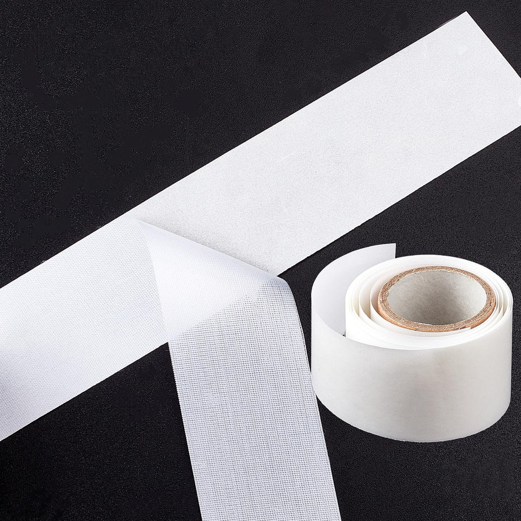 Close up of trimmable nail repair bandage tape