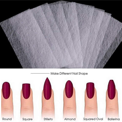 Comparison of lightweight silk nail extension vs traditional plastic tips.