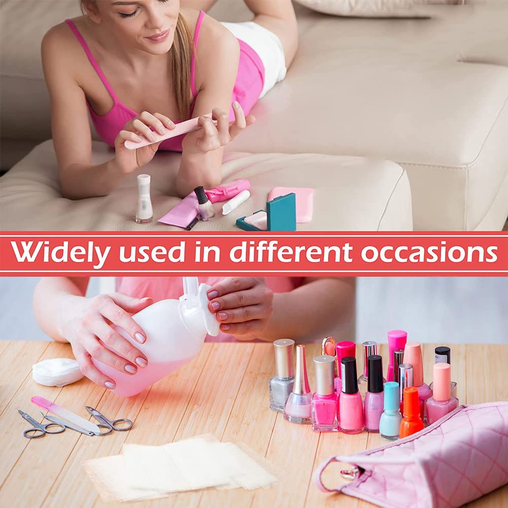 Twenty count pack of white non woven magical fingernail wrap extensions.