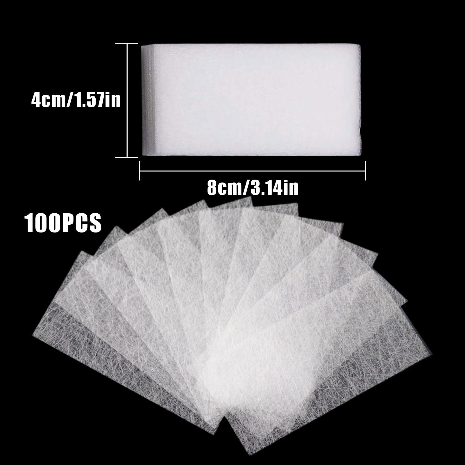 White non-woven fiberglass nail wrap strips for nail art extension