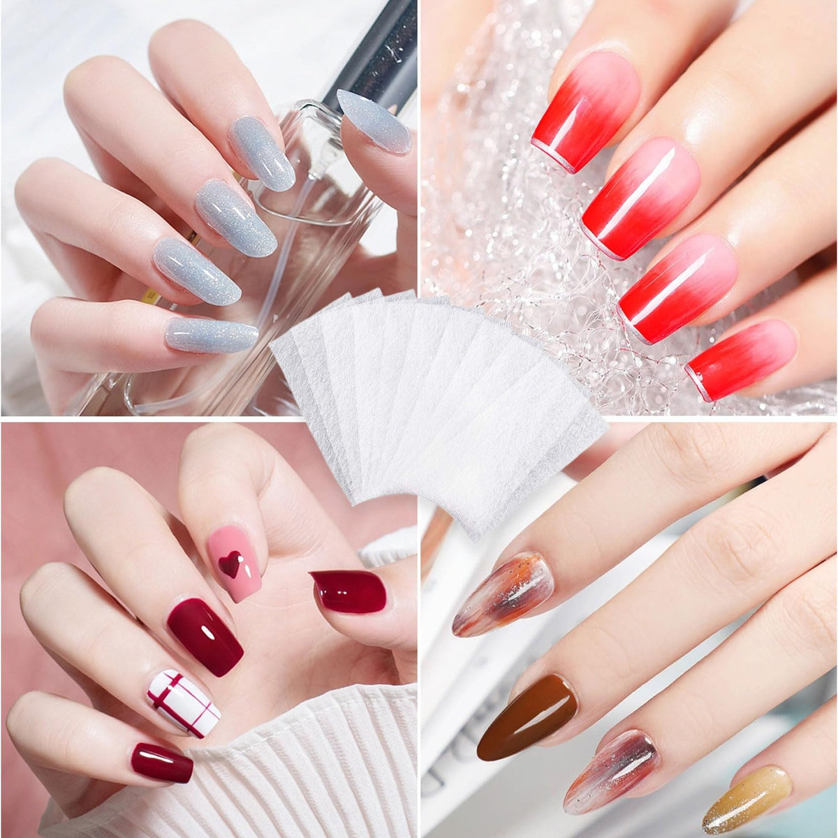 Calsgkspray 100 pieces nail extension set complete contents