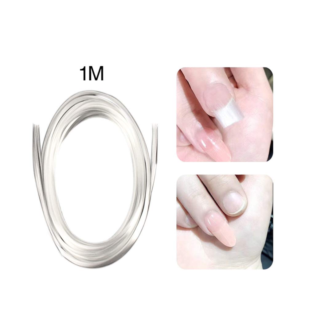 Close up view of the ultra thin Lurrose non woven nail lengthening fibers used for artificial nail extension.