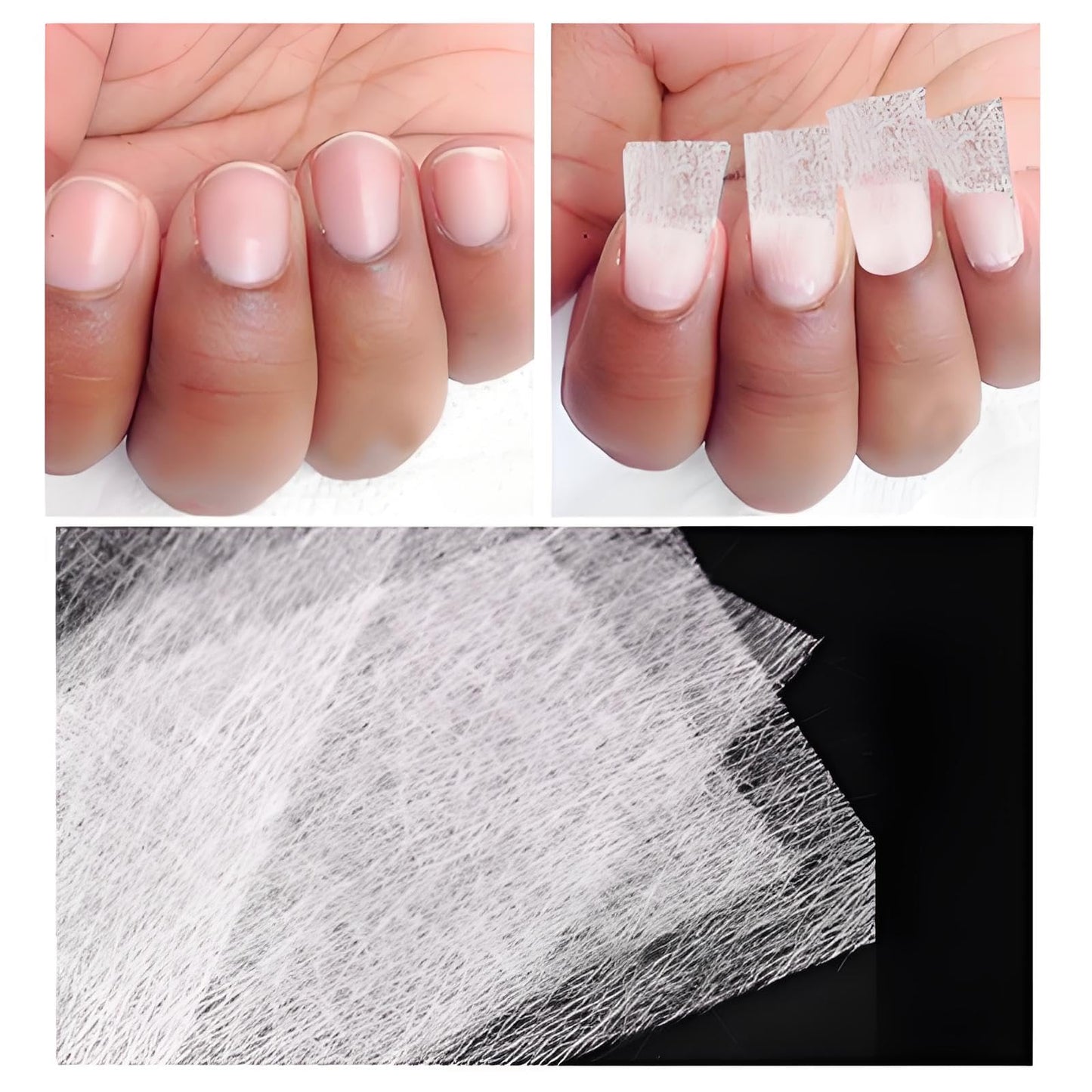 Repairing a broken nail using DPWOUM silk nail wrap kit