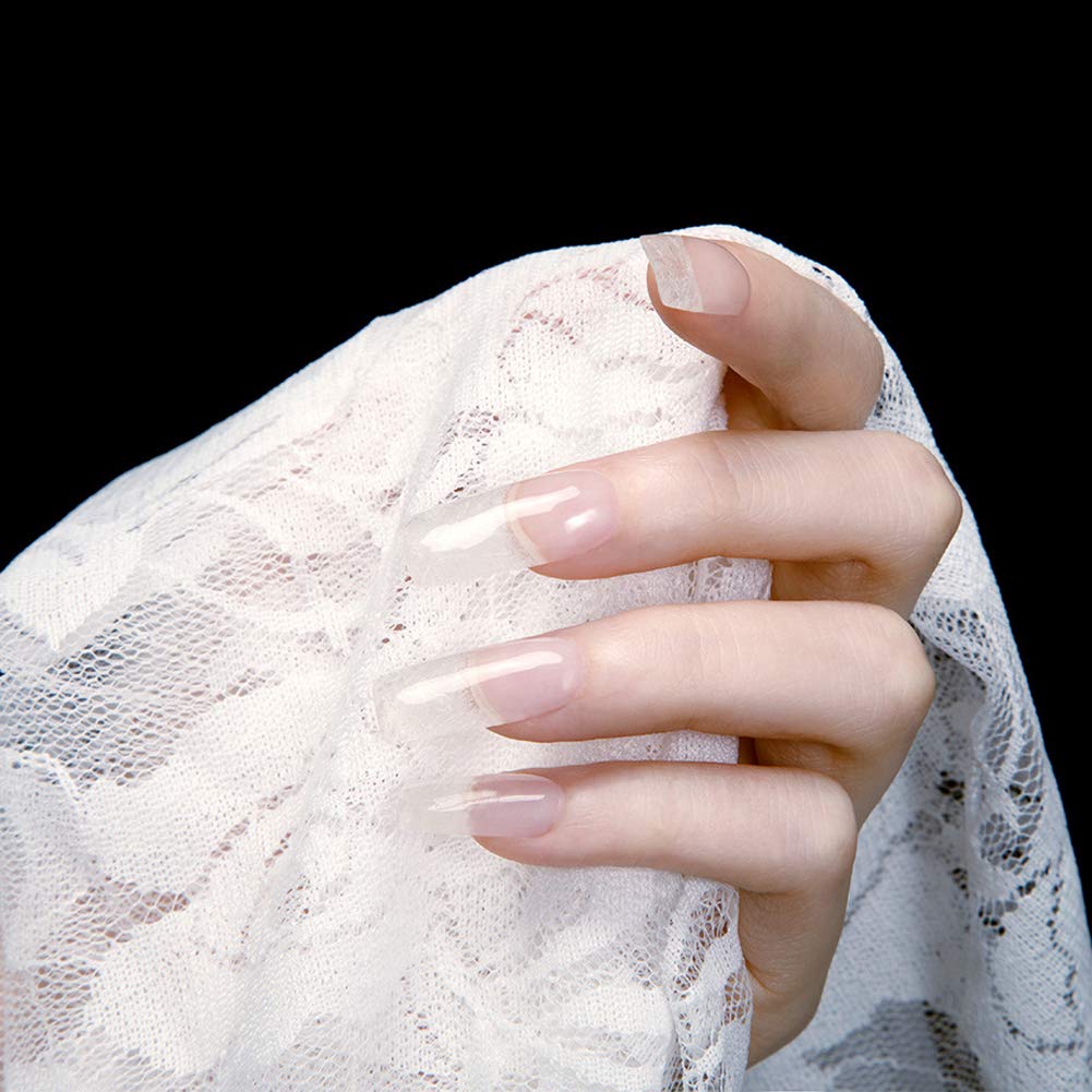 Teensery fiberglass nail protector application process over natural nail bed