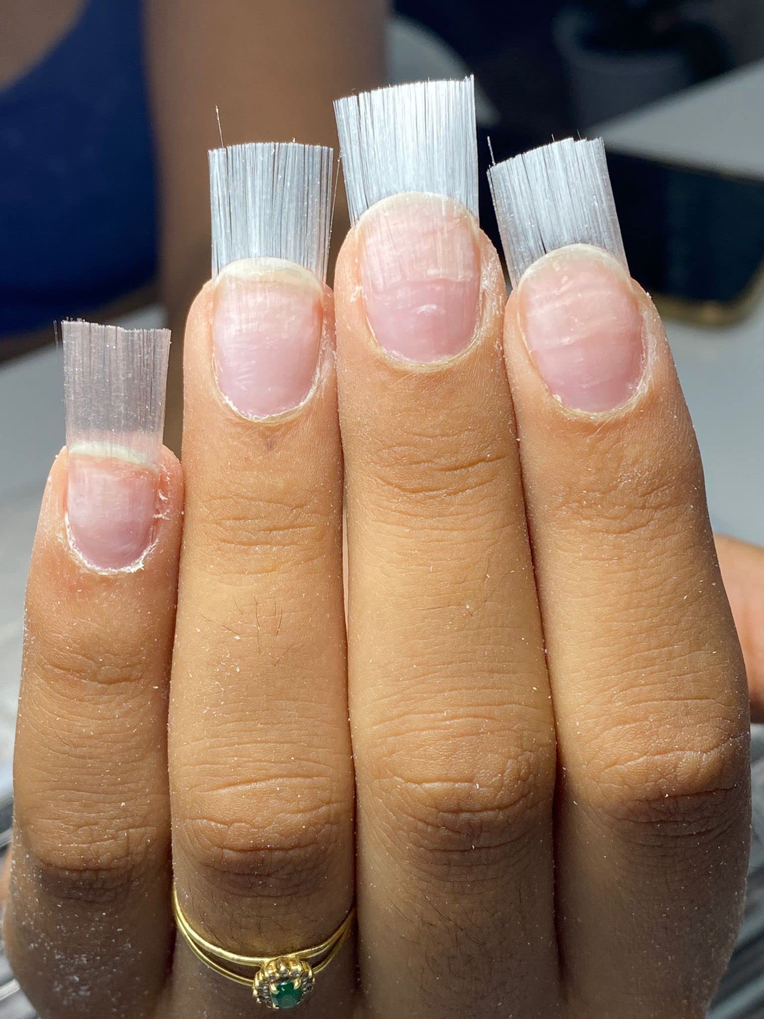Eight pack of sixty six centimeter Brazilian technique nail wraps for durable overlay reinforcement.