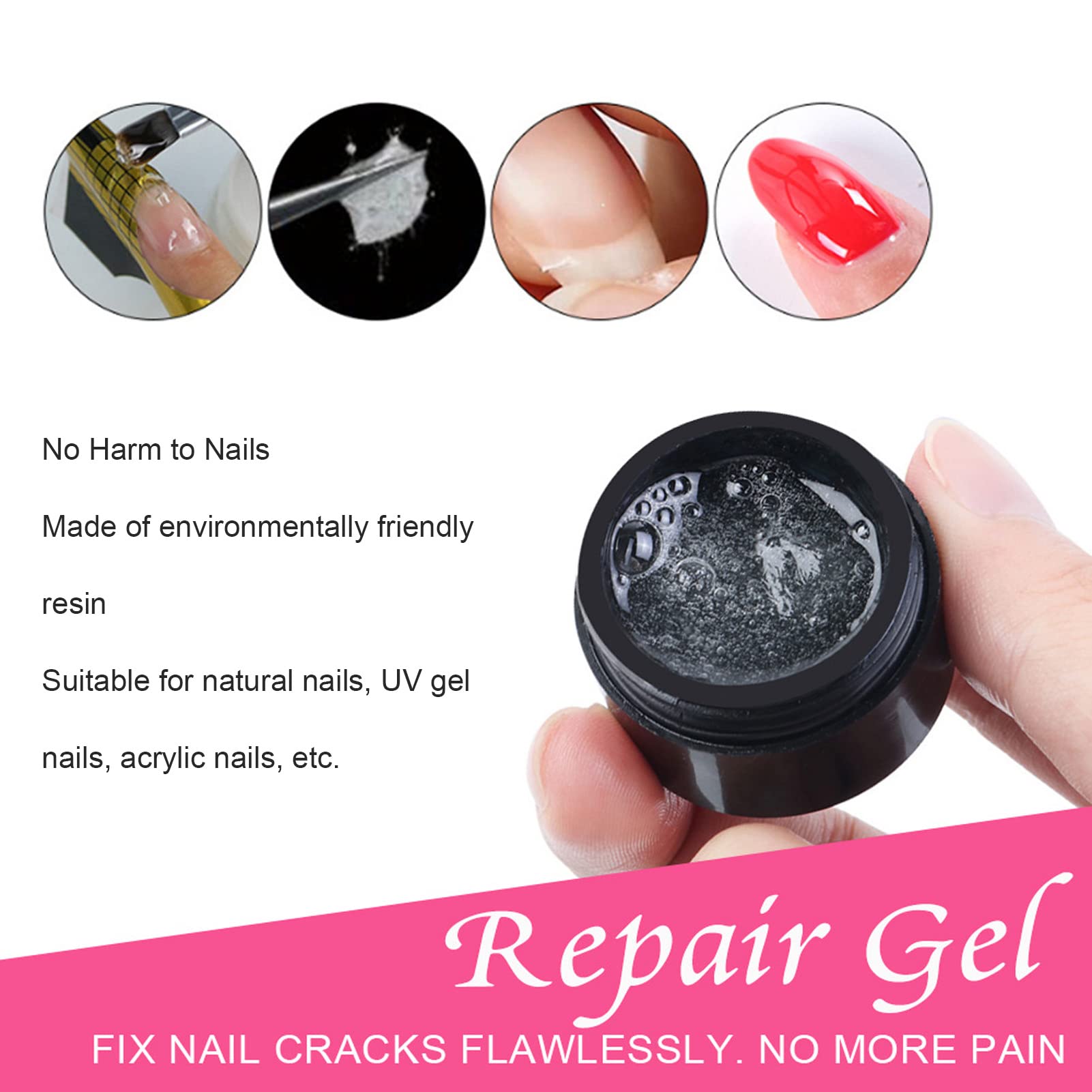 Close up of flexible fiberglass sheets for DIY nail repair and manicures