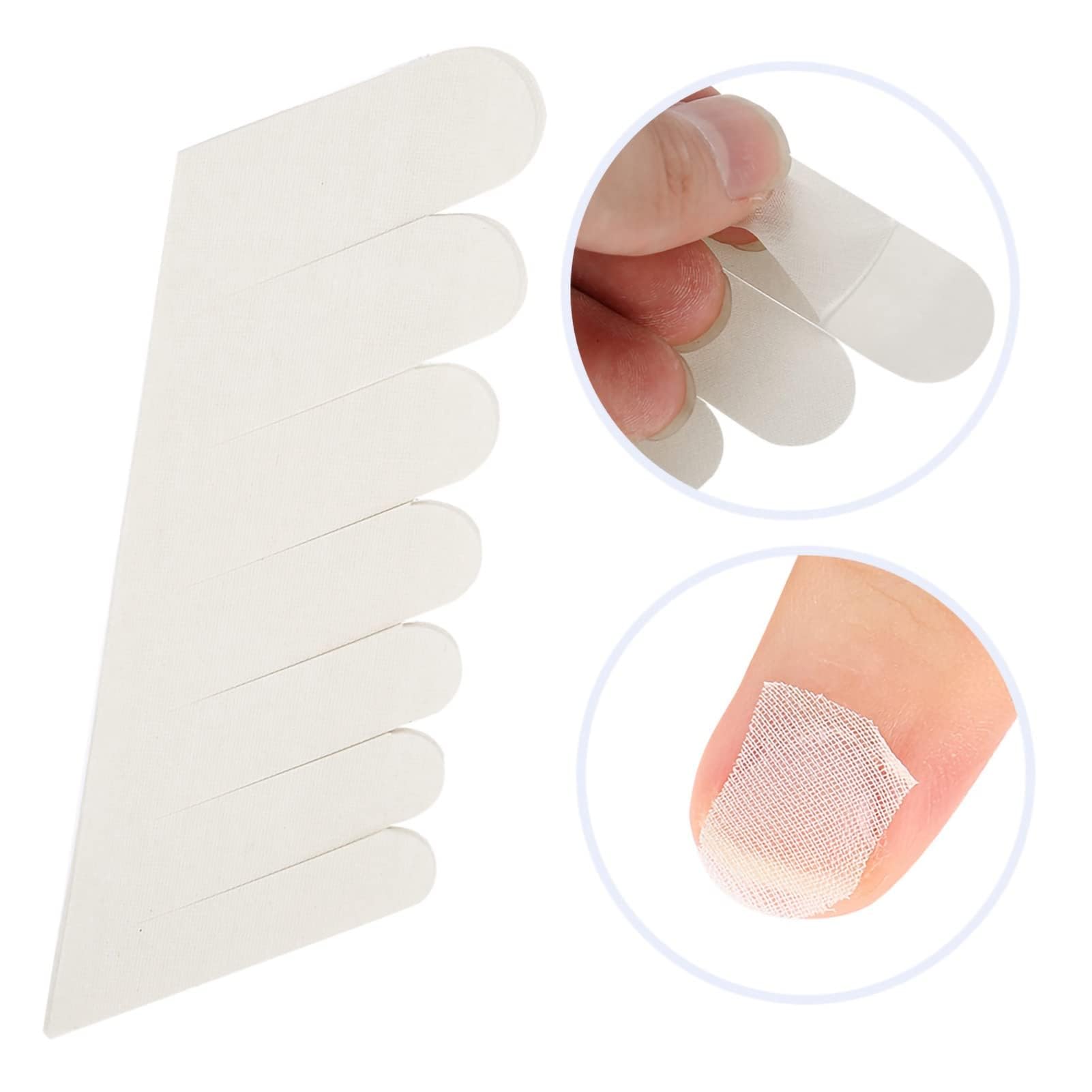 Application demonstration of Broco silk nail wrap on natural nails