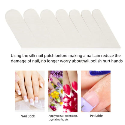 Professional nail art tool kit featuring Broco silk wraps