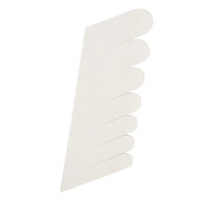 Thin breathable silk fabric nail protection stickers close up texture analysis