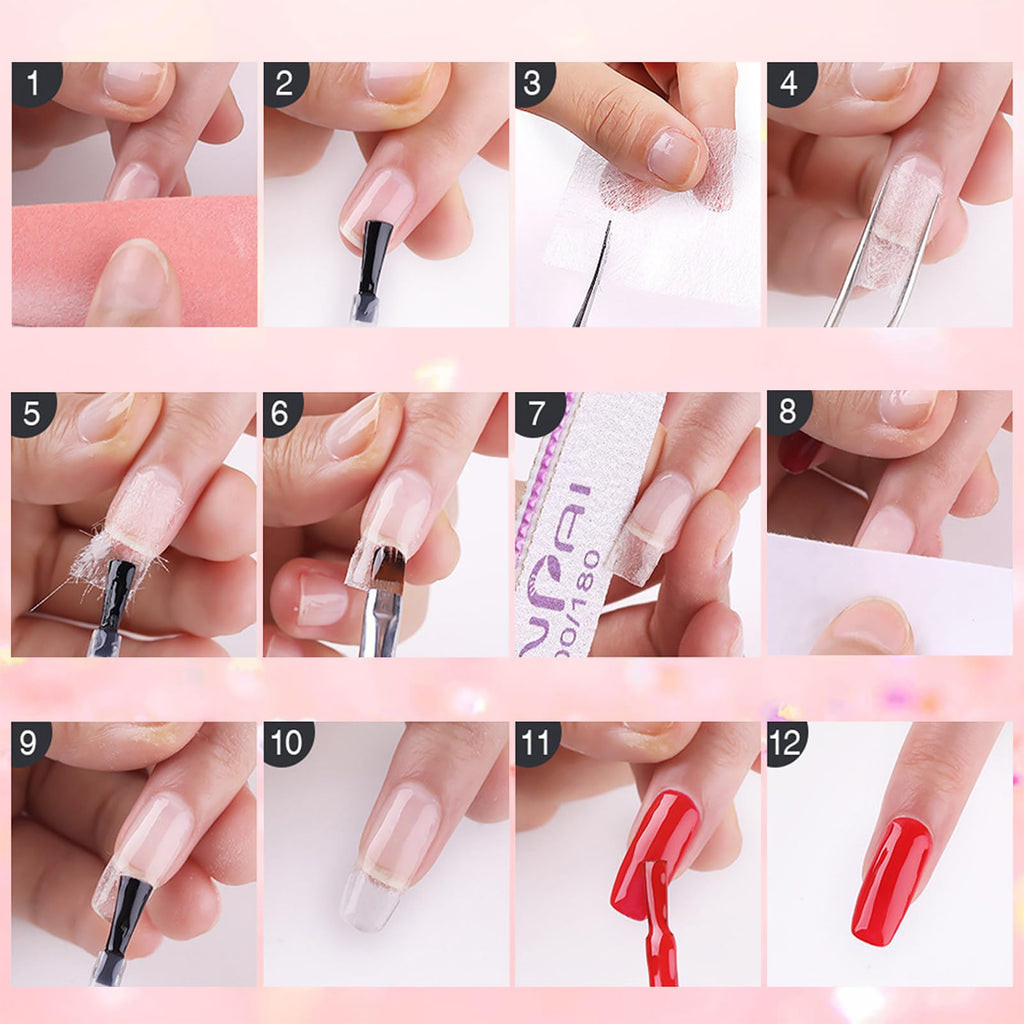Demonstration of custom length nail extension application