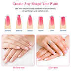 Builder gel compatible fiberglass nail art accessories