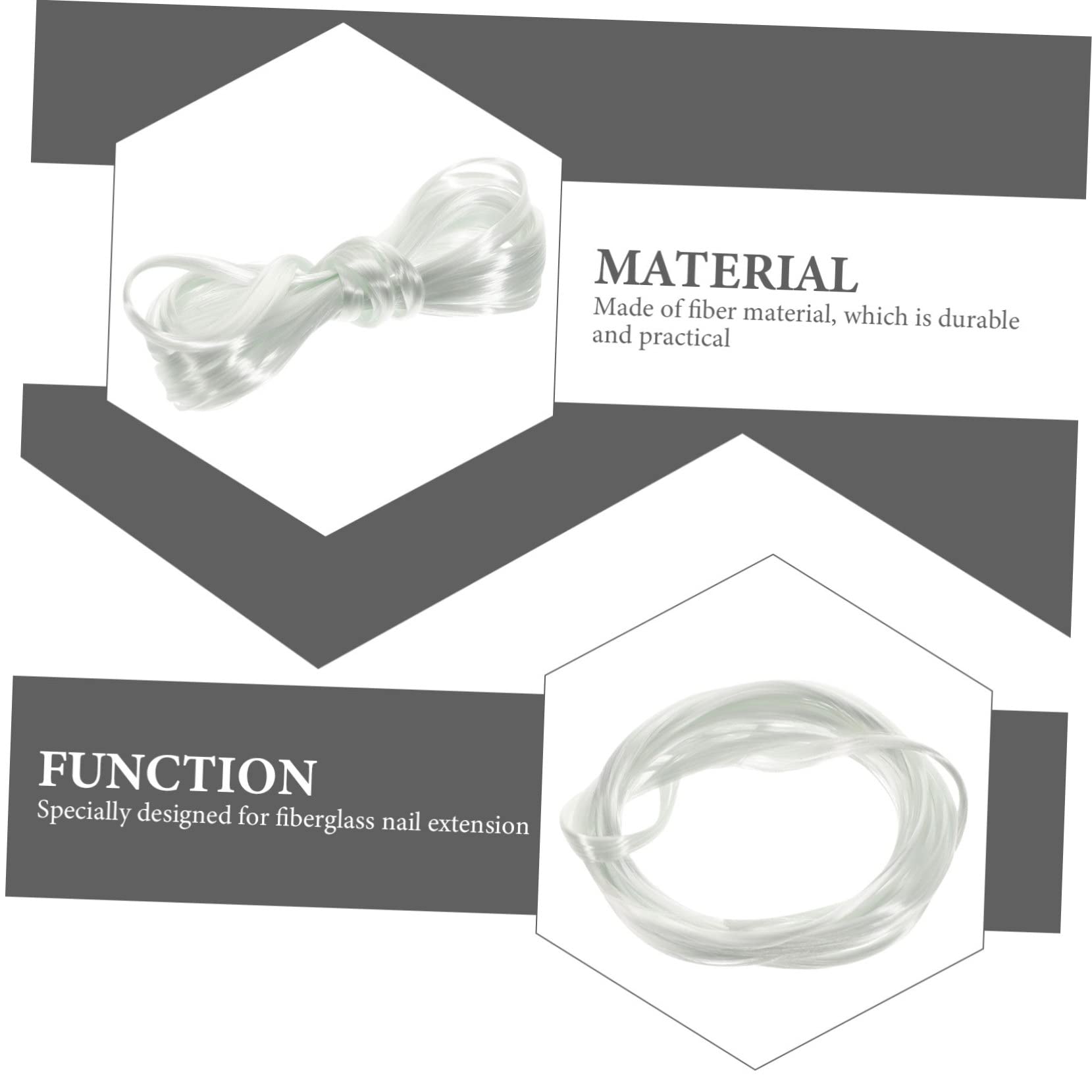 Close up of Mipcase nail fiber extension application process