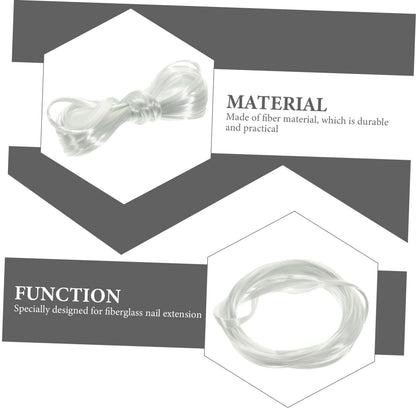Close up of Mipcase nail fiber extension application process