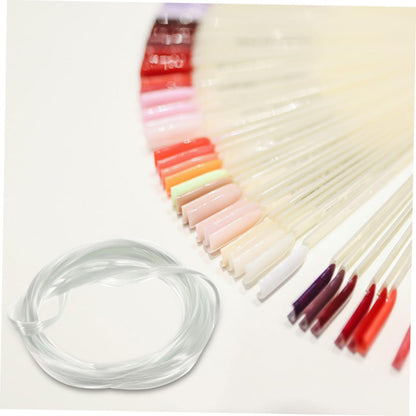 Transparent fiberglass material for natural nail extensions