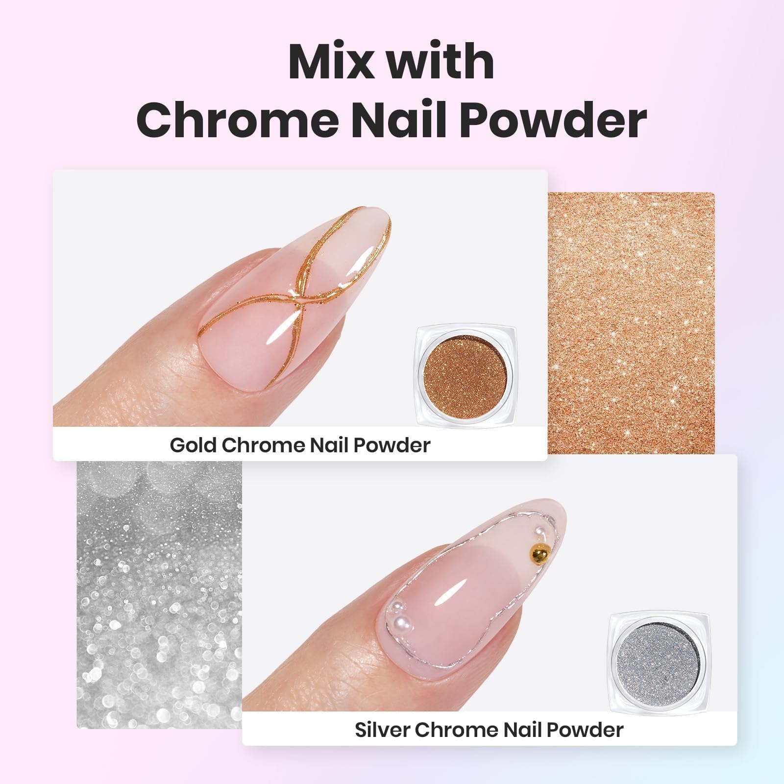 Close up of Beetles clear solid builder gel for DIY nails