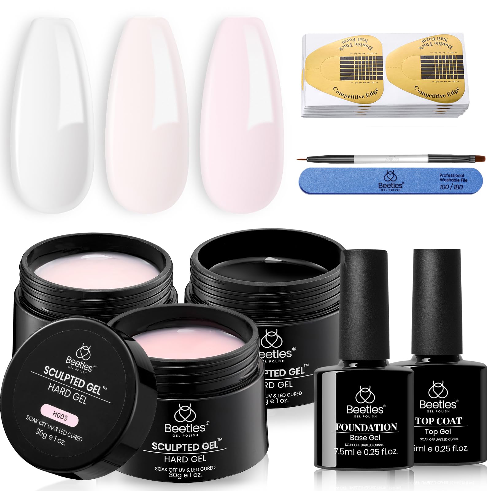 Beetles gel polish builder set for professional women